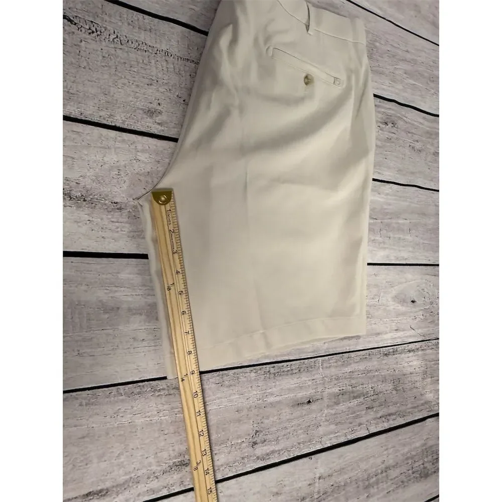 Peter Millar Men's Chino Shorts Size 40 Beige Casual Modern Fit